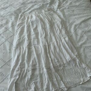 Hollister White Maxi Skirt